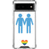 Blue Pride Google Pixel 6 Clear Case